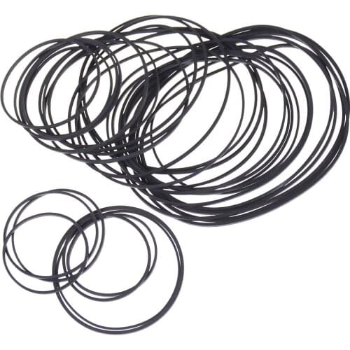 1Pack 30mm to 120mm Dia Black Rubber Small Fine Pulley Pully Belt Engine Drive Belts For DIY Toy Module Car