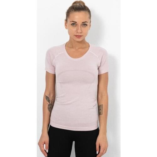 2021 Huanwei Custom New Arrival Fitness Wear Wholesale Gym Clothing Women Yoga Top Girls T Shirt