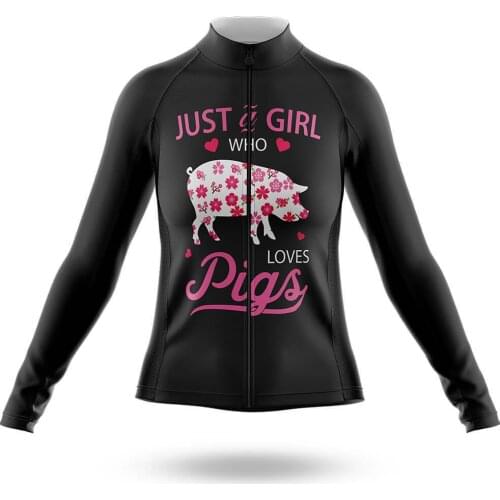 2021 Love Pigs Cycling Jersey Long Sleeve Clothing Race Road Bike Shirts Bicycle Tops MTB Uniform Maillot