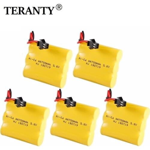 3.6V 700mah 1400mah 2800mah NiCD Battery AA 3.6V Battery Pack For RC Toy Car GUN TANK Trucks Trains Boats RC Toys Model Battery