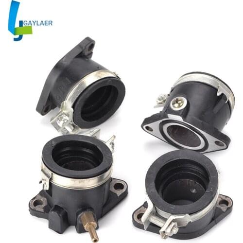 4PCS Motorcycle Carburetor Intake Manifold Boot Holder For Honda CBX400 CBX 400 Motorbike Interface Adapter