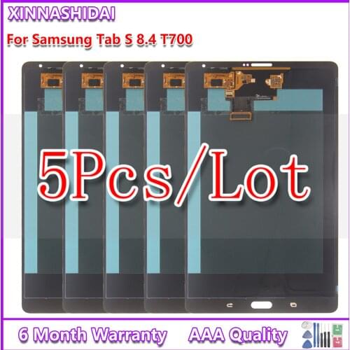 5pcs/For Samsung Galaxy Tab S 8.4 T700 T705 SM-T700 SM-T705 LCD Display Touch Screen Digitizer Assembly Replacement