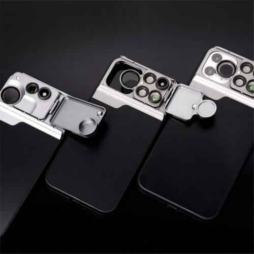 5 in 1 Phone Lens Kit 20X Super Macro Lens CPL Fisheye Telephoto Lens for iPhone 11/11 Pro/11 Pro Max Phone Case