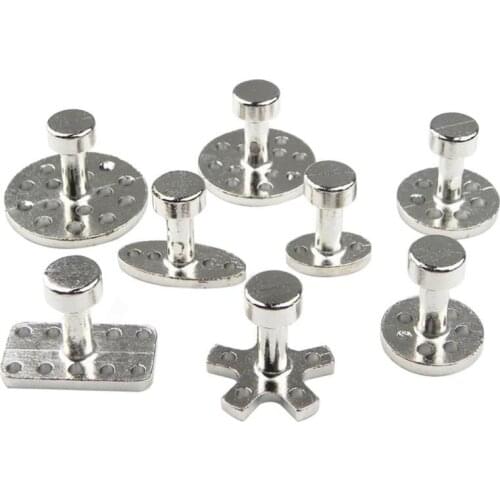 8pcs Dent Removal Repair Tools Automobile Dent Puller Bodywork Panel Gasket Sucker Glue Car Tabs Paintless
