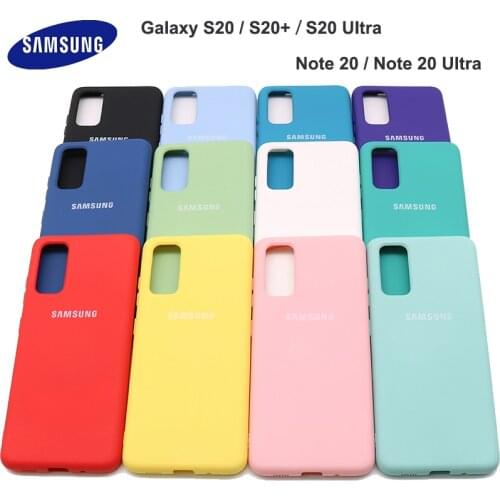 Samsung Galaxy S20 Plus Note 20 Ultra Mobile Phone Case Liquid Silicone Case Cover 360 Full Protect Back Shell For S20