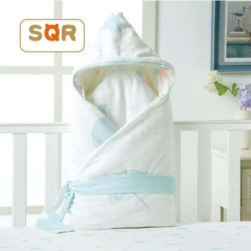 Baby Swaddle 85x85cm Baby Blanket Thick Warm Berber Fleece Envelopes For Newborns Infant Wrap Baby Bedding Sleeping