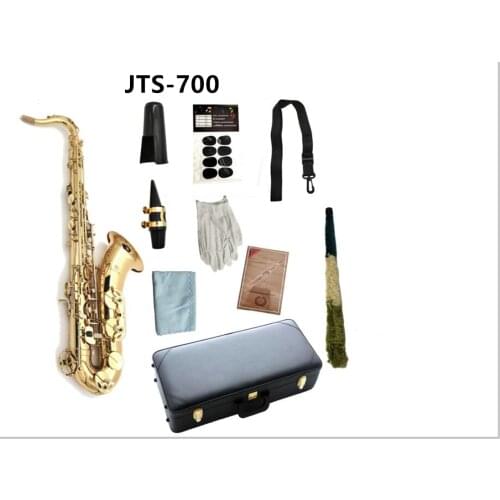 Hot Quality Jupiter JTS-700 Tenor Saxophone Bb Tune Brass Gold Lacquer Musical instrument With Case Accessories Free Shipping
