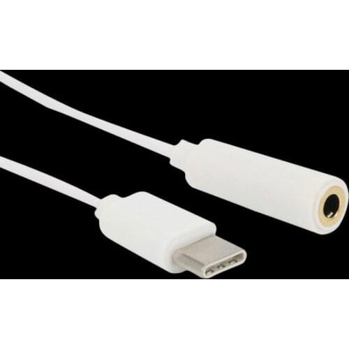 New Type-C to 3.5mm Earphone cable Adapter usb 3.1 Type C USB-C male to 3.5 AUX audio female Jack for Xiaomi 6 Mi6 Letv 2 pro 2