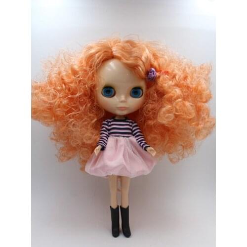 Free Shipping big discount RBL-264DIY Nude Blyth doll birthday gift for girl 4colour big eyes dolls with beautiful Hair cute toy