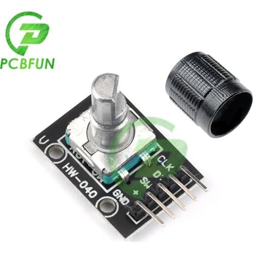KY-040 360 Degrees Rotary Encoder Module Brick Sensor Switch Module with 15×16.5 mm Potentiometer Rotary Knob Cap for Arduino