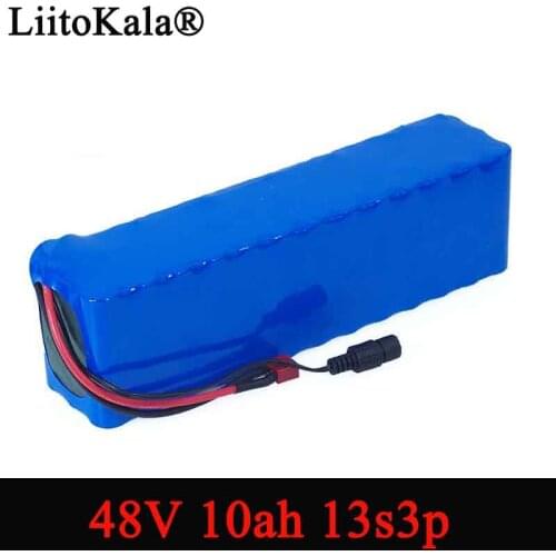 LiitoKala e-bike battery 48v 10ah 18650 li-ion battery pack bike conversion kit bafang 1000w 54.6v
