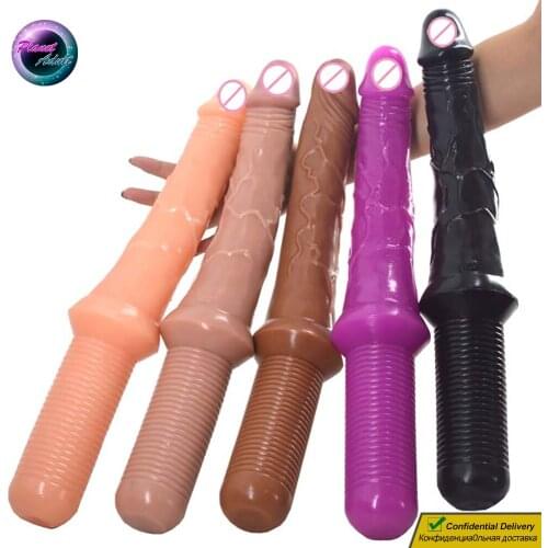 Sword Dildo Double Penetration Masturbator PVC Realistic Penis Dick Female Pussy Vagina Gay Anal Massager Sex Toys for Women Men