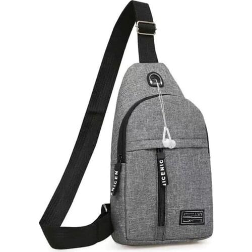Male Women Nylon Waist Packs Sling Bag Crossbody Outdoor Sport Shoulder Chest Daily Picnic Canvas Messenger Pack Bolsa