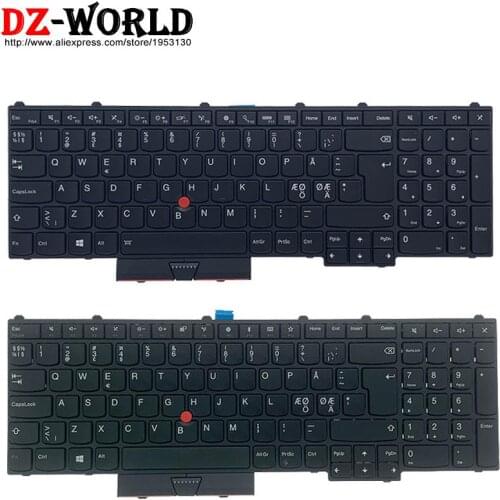 DK BL KB New/Origl NDC Keyboard Danish Danmark for Lenovo Thinkpad P50 P70 Teclado 01AV283 00UR692