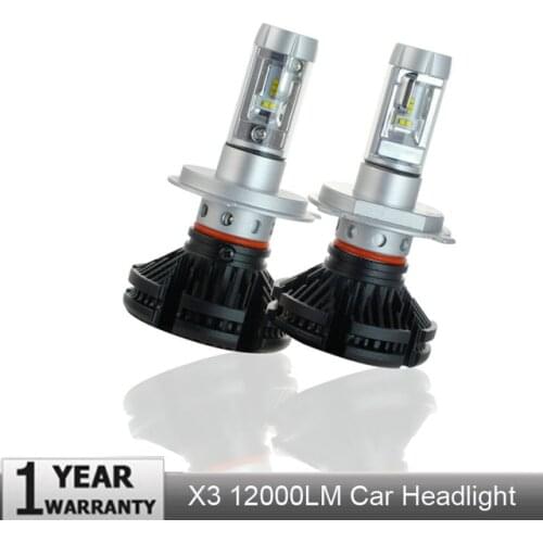 PAMPSEE 2Pcs 9005 HB3 9006 HB4 H11 H4 H7 Led H1 Auto Car Headlight 50W 6000LM IP67 Automobile Bulb All In One CSP chips Lamp