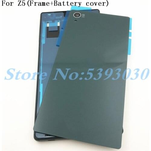Full Housing For Xperia Z5 Dual E6653 E6603 E6633 E6683 Middle Frame Front Faceplate Bezel Housing+battery case cover With NFC