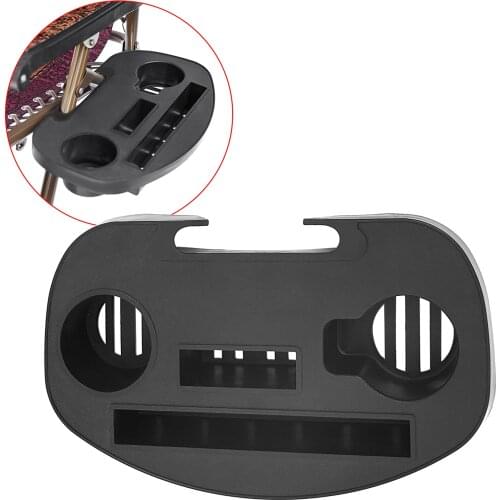 Portable Bottle Cup Holder Stand Folding Lounger Patio Chair Tray Clip for Outdoor Camping Hiking Beach Chair Bracket Support