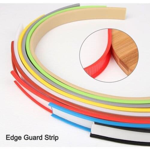 5m Self Adhesive Pvc Edge Banding Strip Sealing Tape 12/15/18mm U-Shaped Strip For Furniture Cabinet Desk Edge Guard Protector