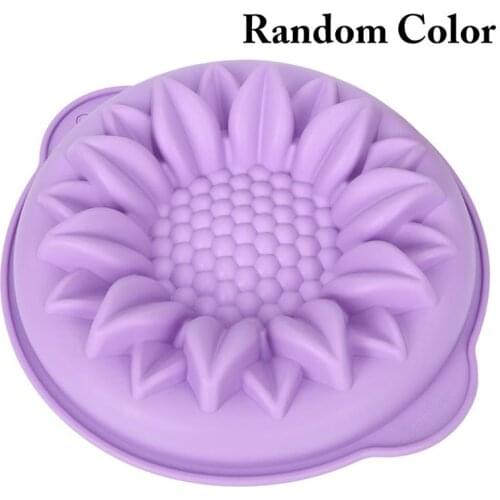 Sunflower Cake Mold Silicone Baking Tools Flower Cake Decorating Tools Bakeware Mousse Chiffon Pudding Jelly Cocina Accesorio