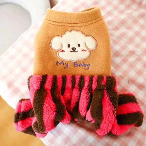 Warm Dog Clothes Winter Pet Coat Jumpsuit Cute Doggie Puppy Costume Small Dog Clothing Pants Outfit Garment Pet Apparel Costume