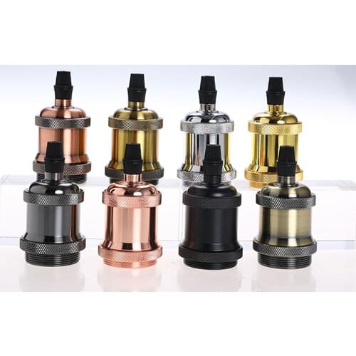 Vintage E27 Led Lamp Base Holder Industrial Fitting E27 Socket 85-265V DIY Aluminum Retro Nordic Decor Fixture Edison Light Base