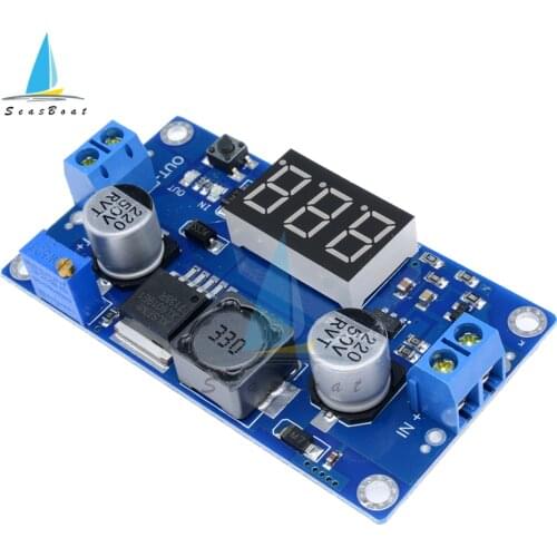 XL6009 DC-DC 4.5-32V to 5-35V LED Digital Boost Board Step Up Power Supply Module Adjustable Step-up Voltage Regulator Voltmeter