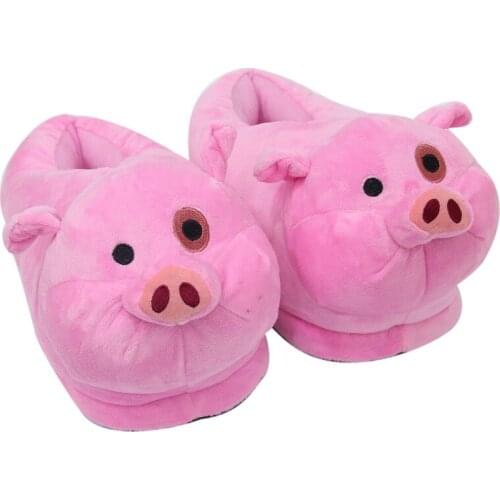 2020 Winter Indoor Shoes Woman Home Slippers Warm Plush Floor Slides Cartoon Anti-Slip Soft Cotton Shoe Ladies Snug Sneakers