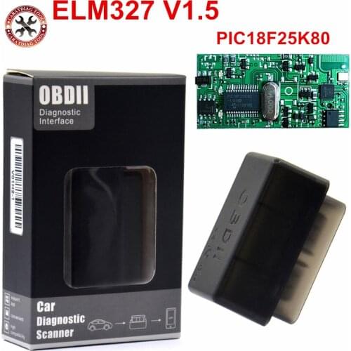 2019 Newest Super MINI ELM327 Bluetooth ELM 327 PIC18F25K80 Version 1.5 OBD2 / OBDII for Android/Windows Car Diagnostic Scanner