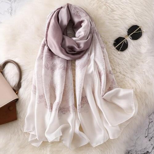 2021 Luxury Brand Summer Women Silk Scarf Scarves Female Print Shawls Cover-Ups Wrap Ladies Bandanna Foulard Beach Chiffon Pareo