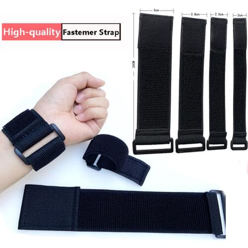 5PCS Customizable Elastic Reverse Buckle Nylon Magic Elastic Band Hook Loop Cable Straps Fastener Tape Sticky Velcros Adhesive
