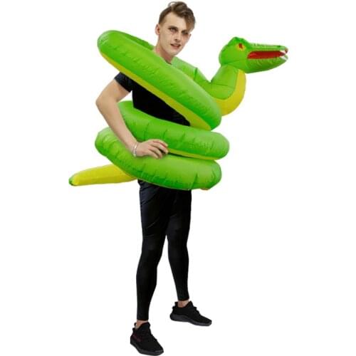 Boa Constrictor Snake Inflatable costume cosplay Costumes Halloween Christmas Party Jumpsuit Annual Meeting Performance Dress