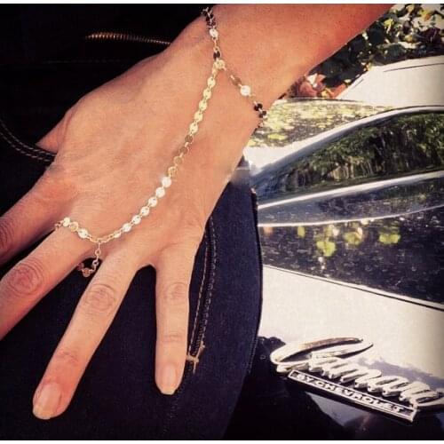 New Arrivals Handmade European Style Coins Bracelet Copper Sequins Gold-Color/ Silver Plated FingerBracelet For Women Girls Gift