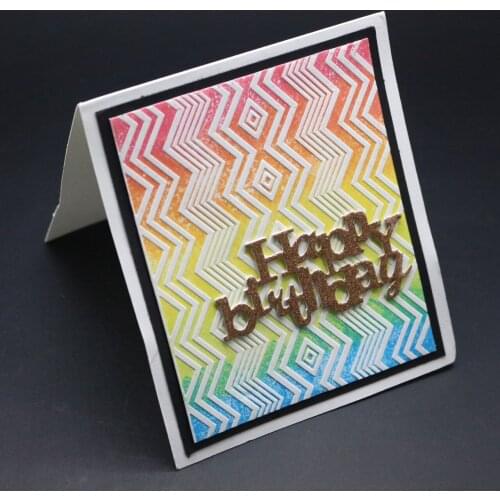 DABOXIBO Diamond Ripple DIY Paper Cutting Dies Scrapbooking Plastic Embossing Folder Size 10.5*15cm