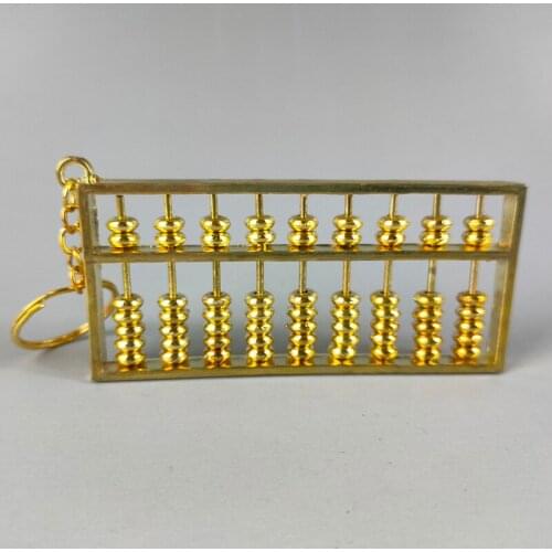Exquisite Interesting Chinese Old-style Traditional Craft Gift Brass Auspicious Small Abacus Pendant