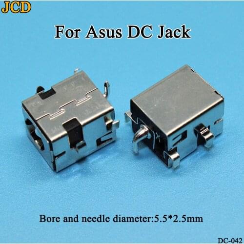 JCD 1pcss/lot New 2.5mm DC Power Jack for Asus A52 A53 K52 K53 X52 X53 X54 X55 X43 X42 U52 U30 U47 U50 Laptop charging socket