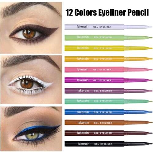 12 Color Eyeliner Pen Pearl Matte The Shadows Pen Waterproof Not Blooming Make Up Comestics Long-lasting Eye Pencil
