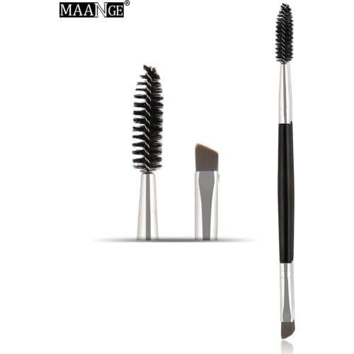 MAANGE 1Pcs Eyebrow Brush+Eyebrow Comb Beauty Eyebrow Brush Professional make up brushes pinceaux maquillage Blending Eye Tool