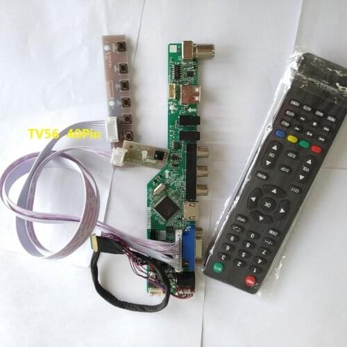 Kit for N156BGE-LB1/N156BGE-LA1 Screen panel HDMI USB remote VGA LCD LED Controller board driver TV AV 40pin LVDS 15.6" 1366X768