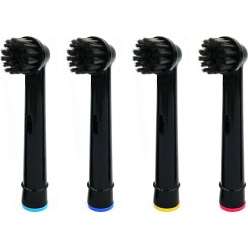 4pc Bamboo Charcoal Brush Heads For Oral B Electric Toothbrush Advance Power/Pro Health/Triumph/3D Excel/Vitality Precision