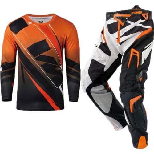 Top MX Motocross Jersey and Pants Racing Gear Set Mountain Bike Suit Motorcycle Riding CombinationTop