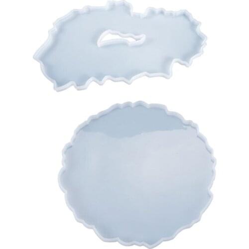 Crystal Epoxy Resin Mold Fruit Plate Tray Casting Silicone Mould DIY Crafts Jewelry Making Tools