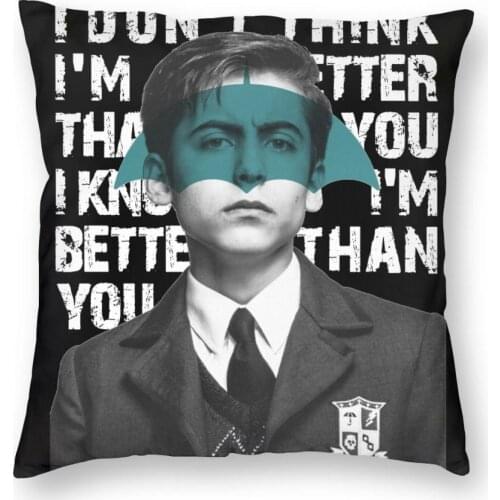 Umbrella Academy I Know I'm Better Than You Square Pillow Case Polyester Cushions for Sofa Number 5 Pillowcover Home Decor