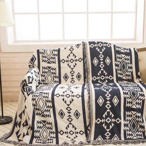 Bohemian Sofa Blanket Cover decorative slipcover Throws on Sofa Bed Travel tapestry carpet Plaids stitching blankets Sofa Towel