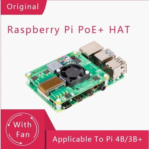 RASPBERRY PI POE HAT The official Power-over-Ethernet add-on board for Raspberry Pi 4/3B