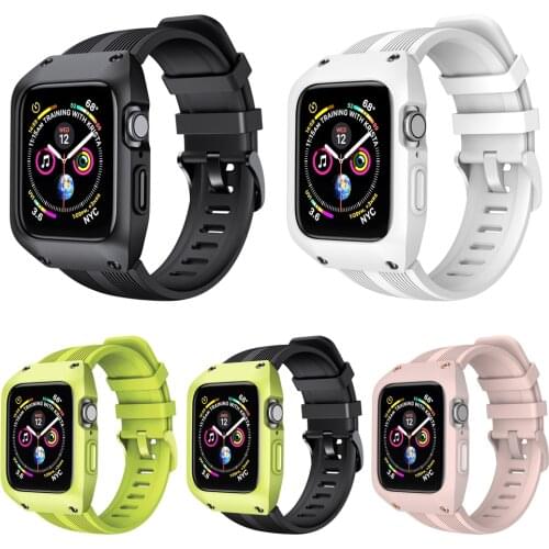 Silicone Strap For Apple Watch band 40mm 44mm 38mm 42mm Rubber belt smartwatch wristband Sport bracelet iWatch serie 3 se 4 5 6