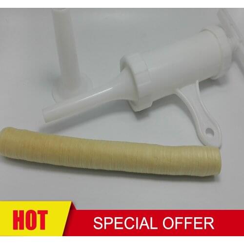Manual Sausage Meat Fillers Machine +BBQ Dry Collagen Sausage Casing Tube Meat Sausages Casing For Sausage Maker Cooking Tools