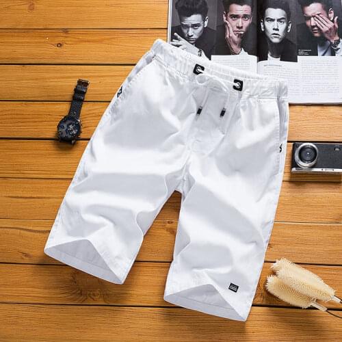 2020 Fashion Men’s Summer Shorts Solid Mens Beach Shorts Casual Straight Short Trousers Homme Bermuda Short Pants Male Clothing