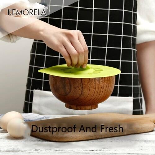 5PCS Reusable Silica Gel Spill Stopper Cover Universal Silicone Food Bowl Pot Lid Silicone Cover Pan Cooking Kitchen Accessories