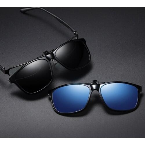 Night Vision Driving Sunglasses Men Women Classic Square Fishing Glasses Male Fashion Night Glasses Polarized Goggles UV400