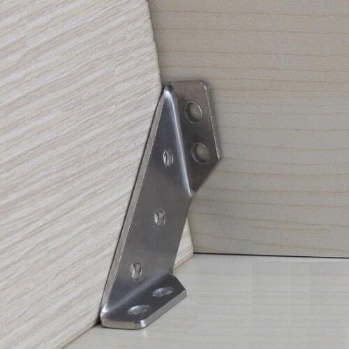 Metal corner furniture stainless steel fiiting bracket household hardware part Fixing bracket Shelf Support